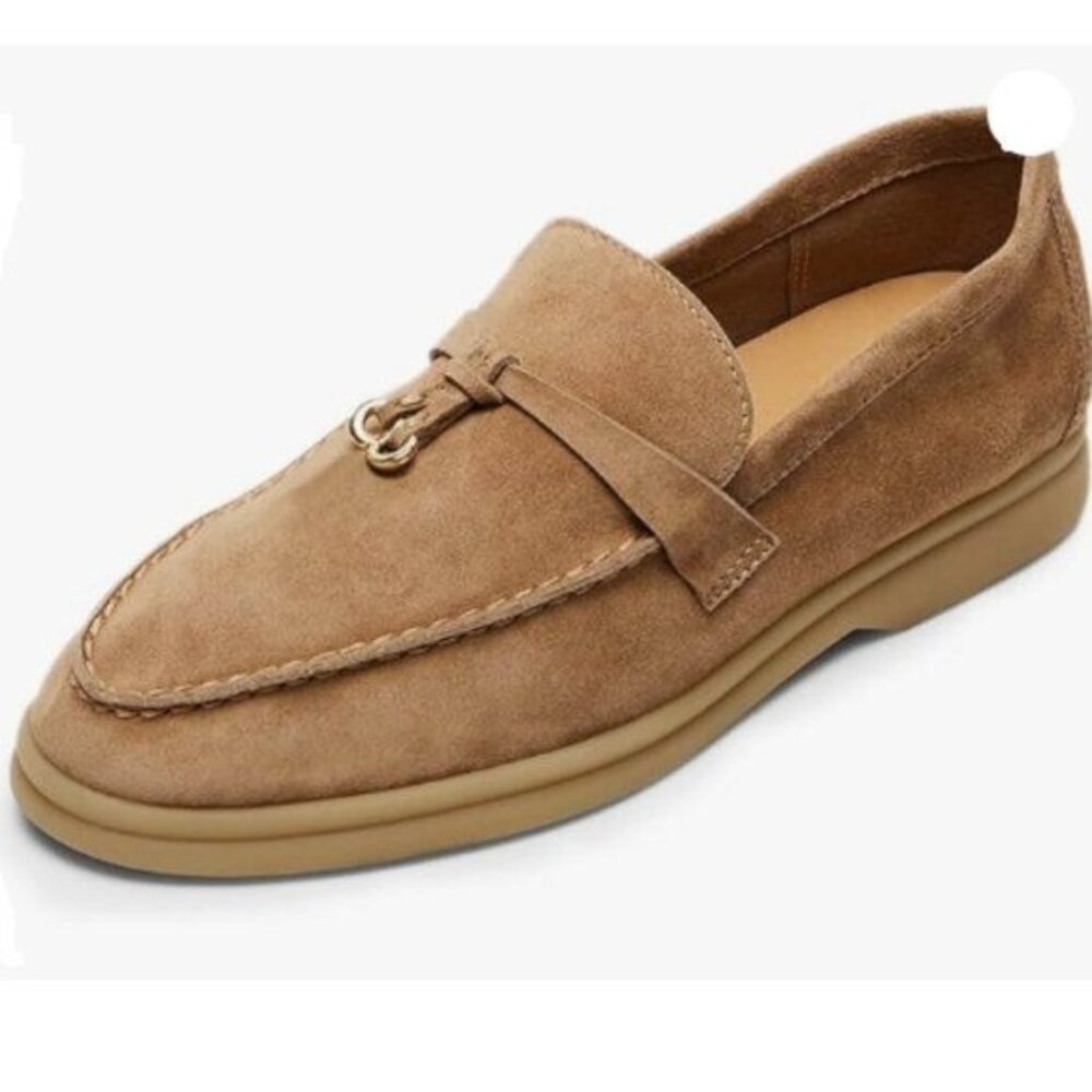 Milooey Women's Round Toe Flat Loafers Comfort Slip On Moccasins Loafers Peru